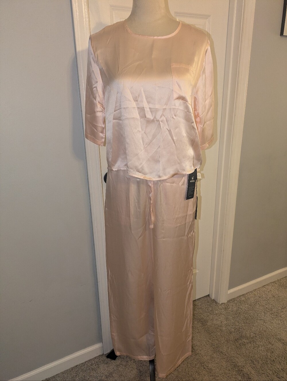 NWT Silk Silky 100% Silk Pajama Set Size Medium
